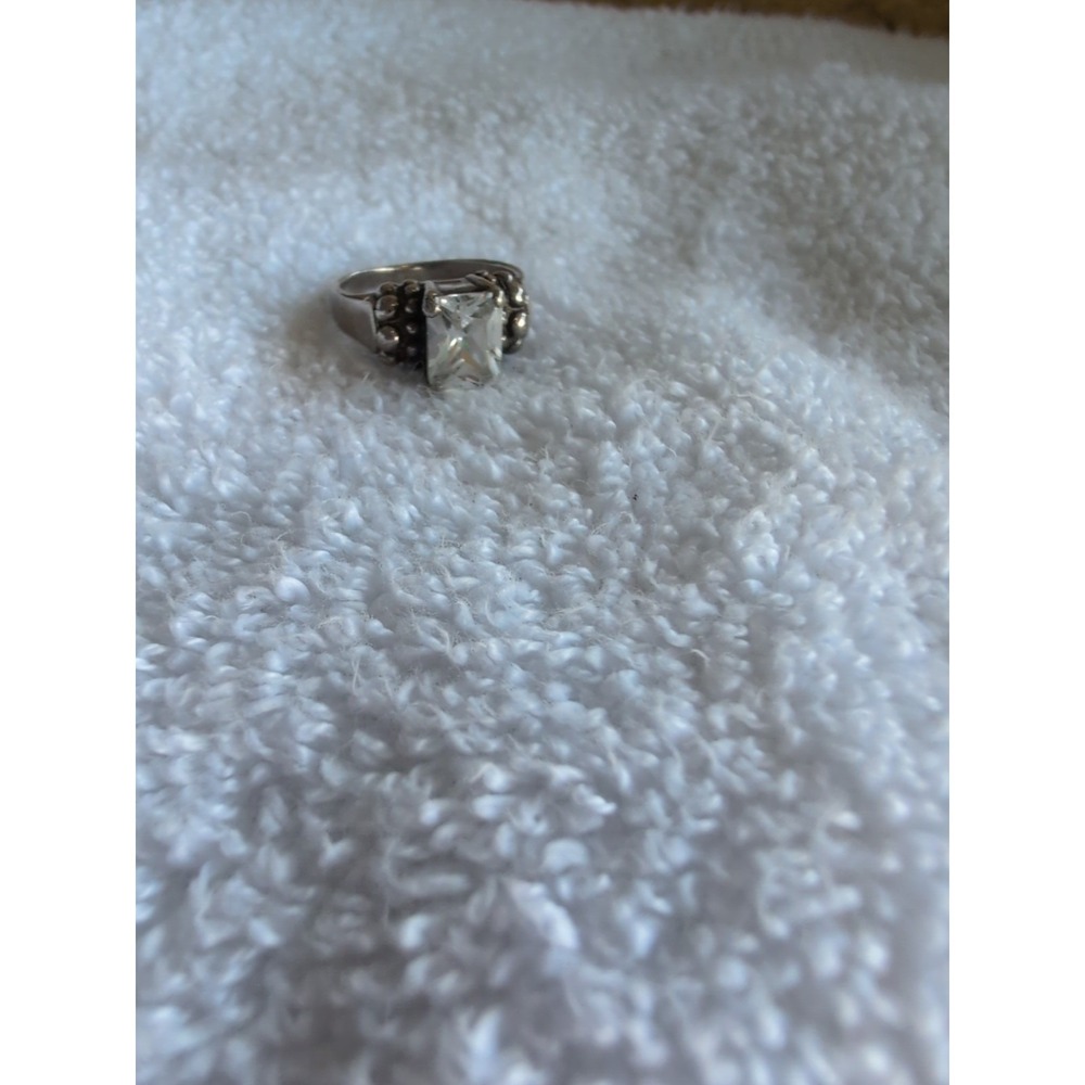 Vintage Sterling Silver Ornate Cocktail‎ Ring - Size 7.5